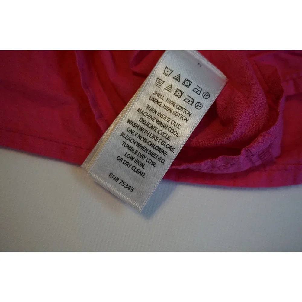 Tommy Bahama Girls Pink Tiered Ruffle Strap Cotton Sundress Size 6 CD60035